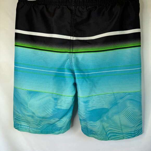 Under Armour Swim Shorts Black/Blue Boys Sz Lg - Picture 2 of 12